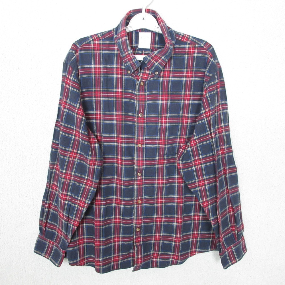 Brooks Brothers XXL Regent Fit Plaid Flannel Button Down Shirt Mens